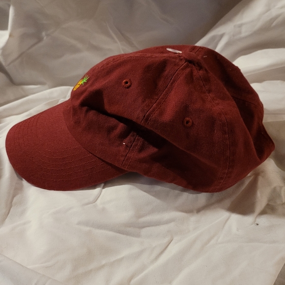 Women's Pineapple Hat Cap Strap Back Men Maroon Carbon Elements Adjustable Logo - Picture 3 of 9